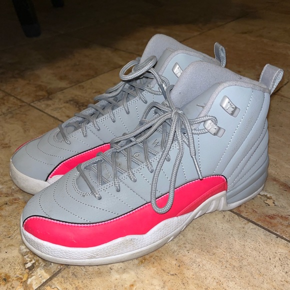 2019 Air Jordan 12 Retro PS ‘Racer Pink’ (YOUTH SIZE 7) PINK/WHITE/GREY - Picture 1 of 8